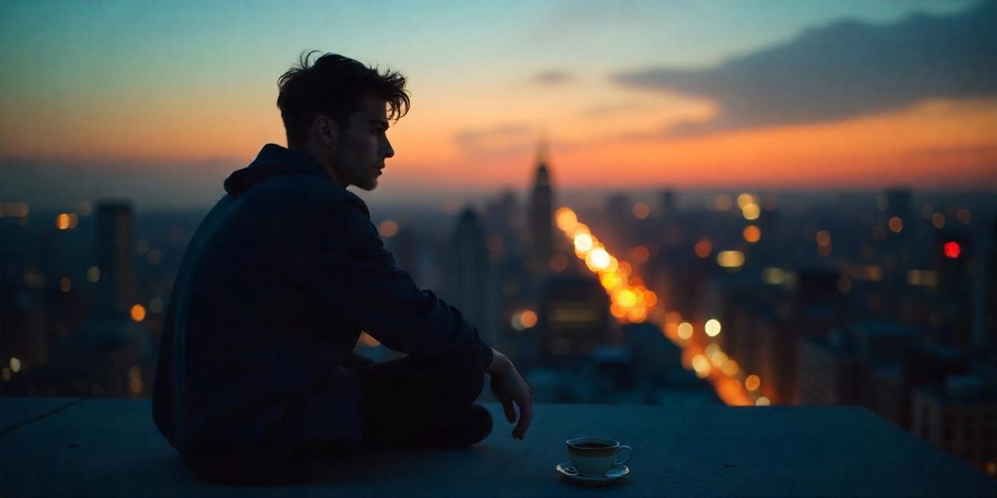 person carrying a backpack full of invisible weight